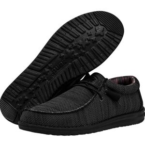 NWT Men's Hey Dude Wally Sox Black Shoes size 12